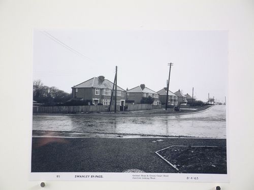 View of Goldsel Road and Green Court Road junction looking west, during construction of the Swanley Bypass, England