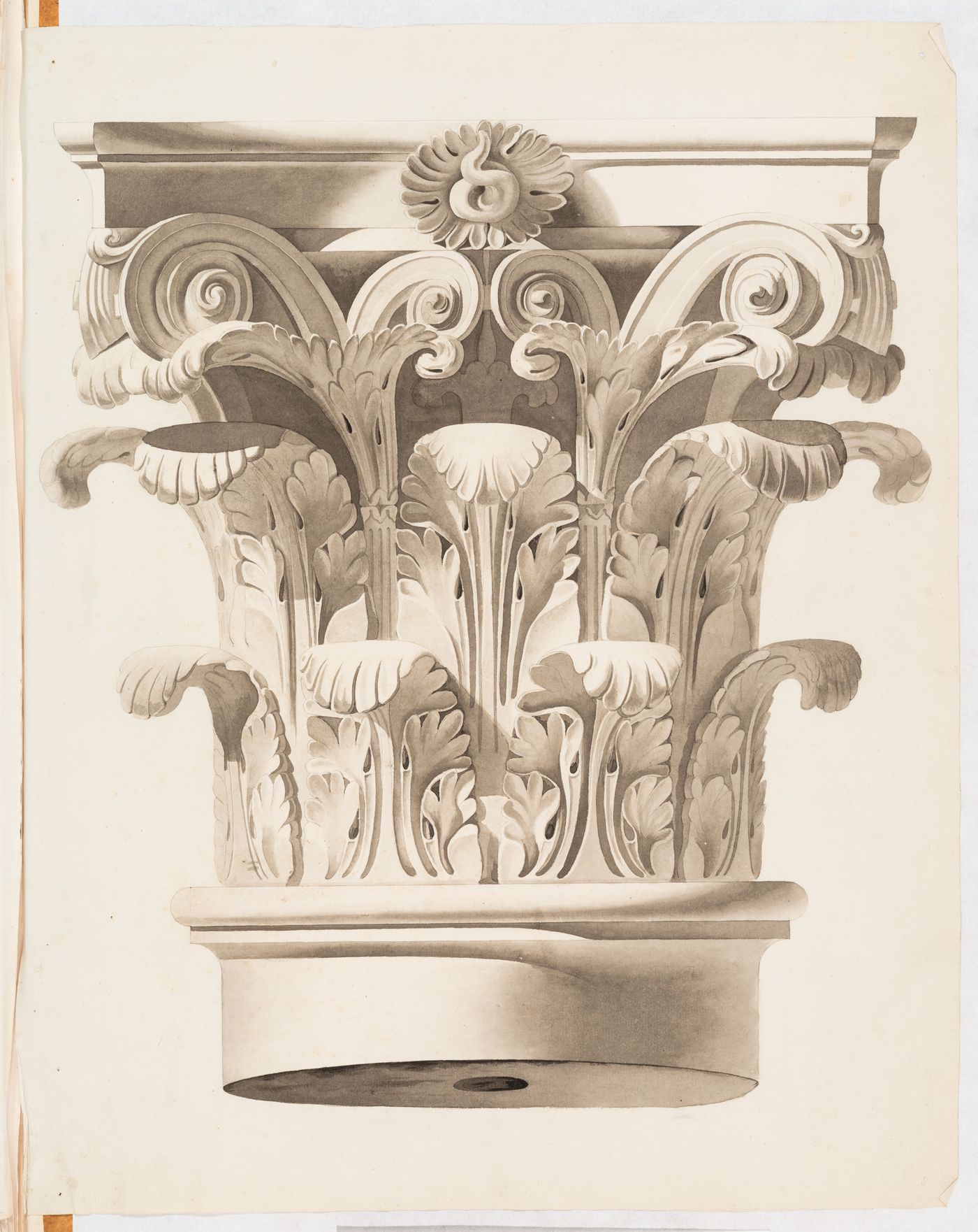 Elevation of a Corinthian capital