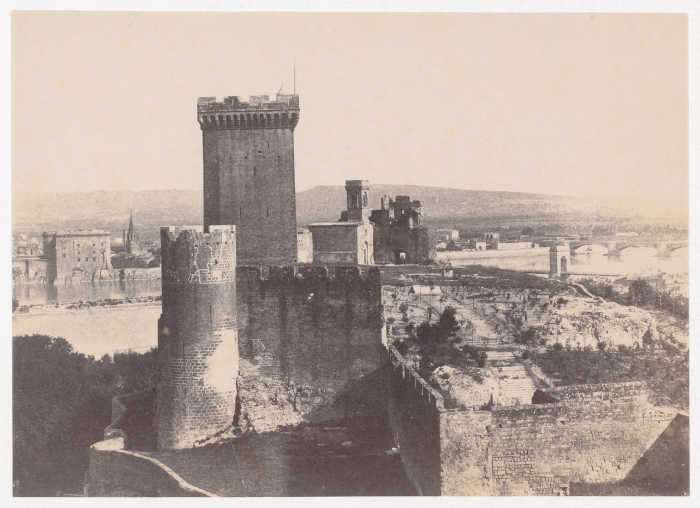 View of a castle or fortress, Tarascon, France