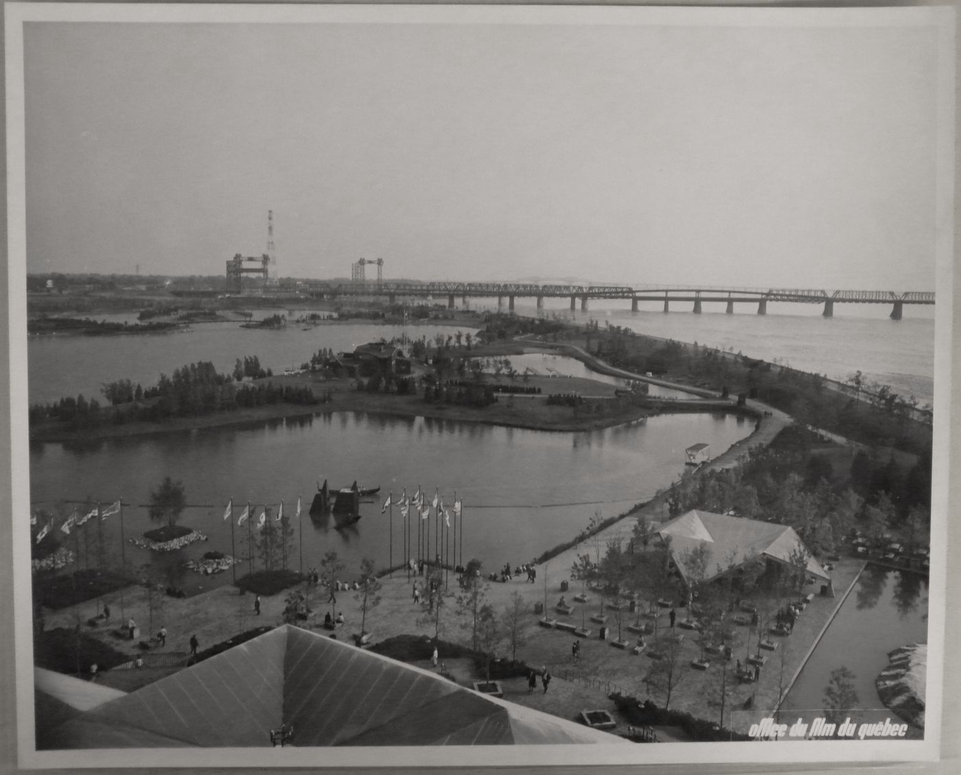 Partial view of the Regatta Lake, Expo 67, Montréal, Québec