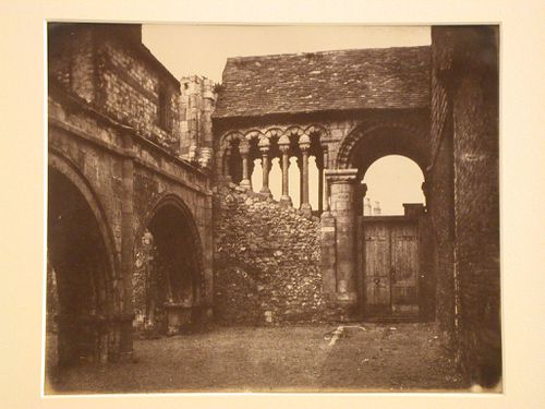 View of courtyard in the King's School, Canterbury, England