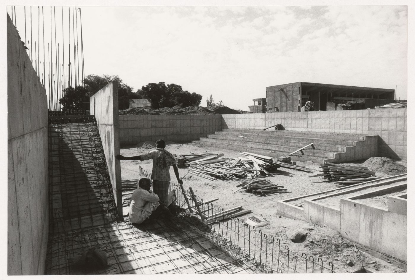 View of the Trench of Consideration under construction, Capitol Complex, Sector 1, Chandigarh, India