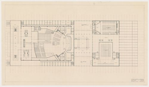 First floor plan for the Congress Hall Complex, The Hague, Netherlands