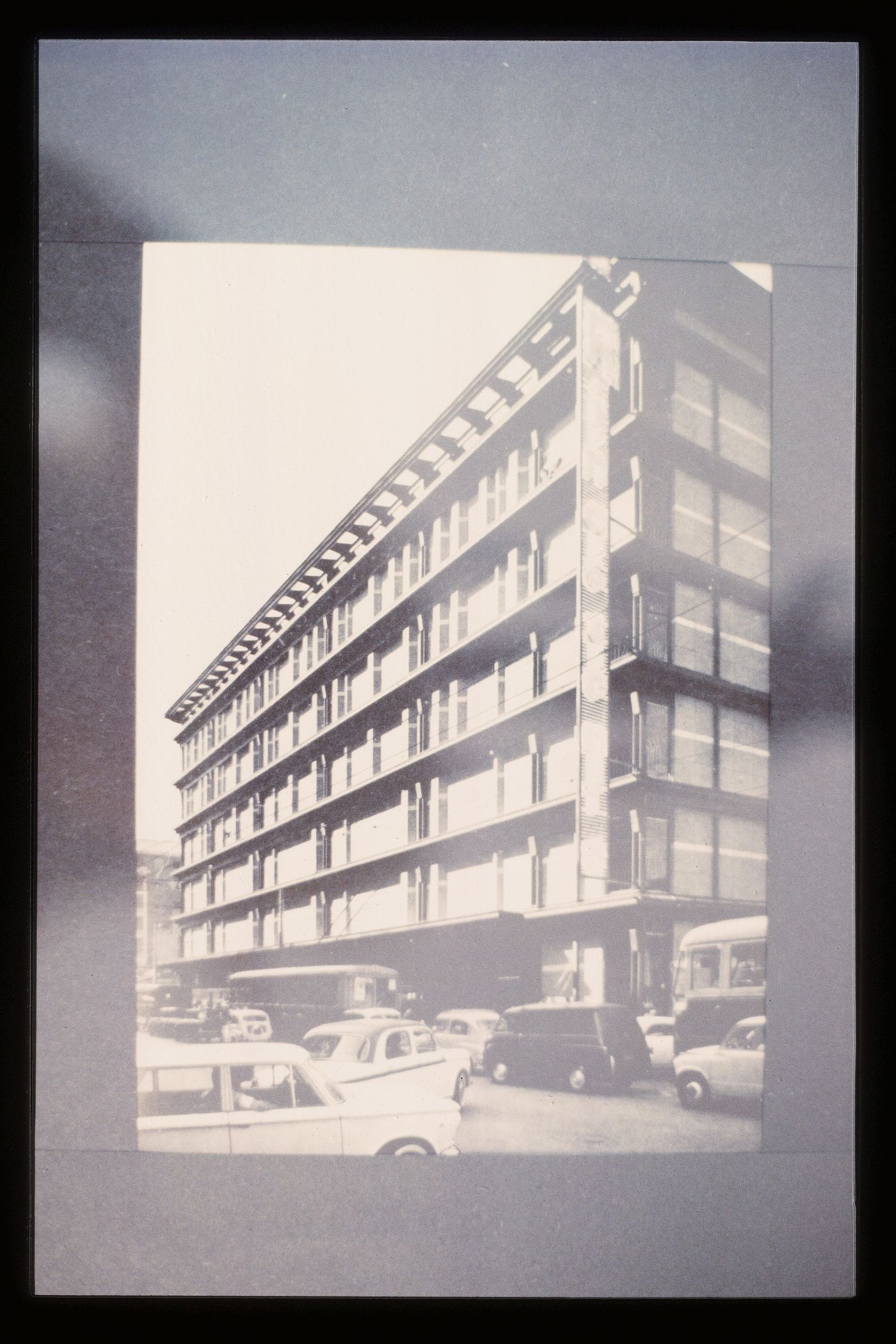 Slide of a photograph of Rinascente Department Store, Rome, by Franco Albini and Franca Helg