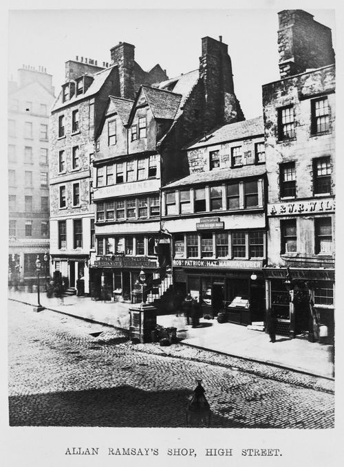 Plate from album ''Picturesque "Bits" from Old Edingurgh''