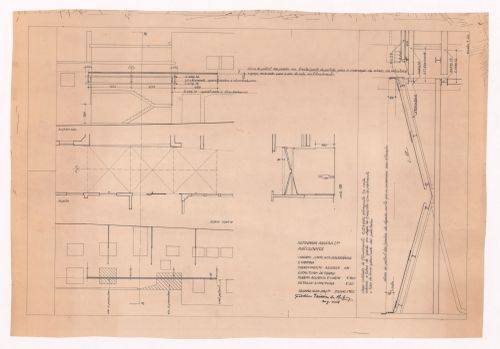 Structural details for Refeitório da Refinaria Angola, Matosinhos, Portugal