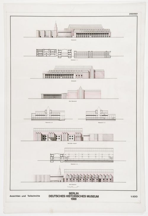 Deutsches Historisches Museum, Berlin, Germany: elevations  and sections