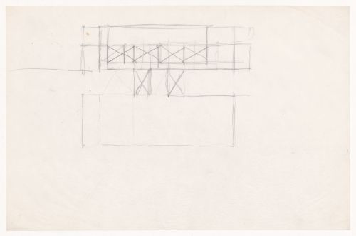 Sketch plan for a campus building for Illinois Institute of Technology