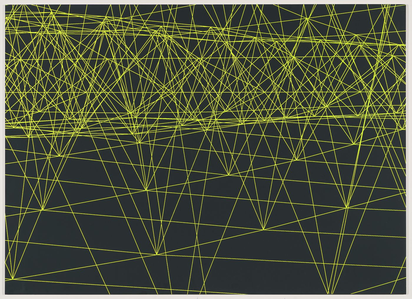 Wireframe perspective of a detail from the space frame for the Galaxy Toyama Gymnasium, Imizu, Toyama, Japan