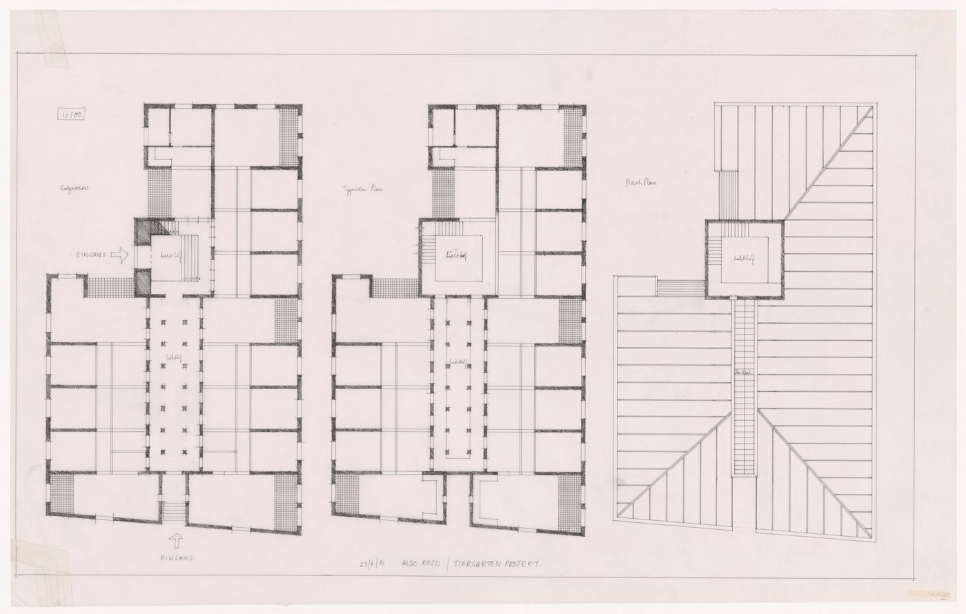 Plans for Casa d'abitazione nella Rauchstrasse, Berlin, Germany