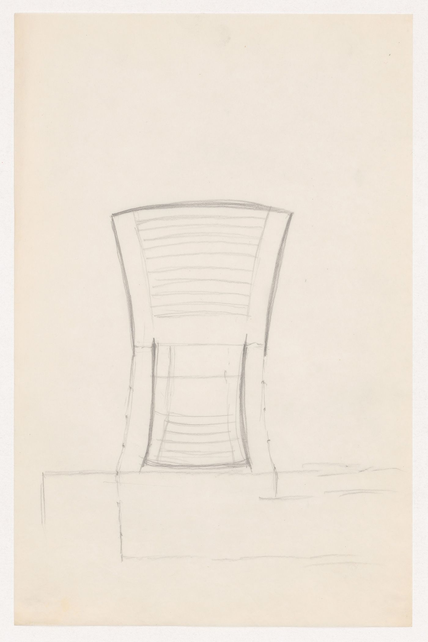 Sketch plan for an auditorium for Illinois Institute of Technology