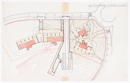 Sketch site plan for Plano de Urbanização da Nova Maia, Parque do Millenium, Maia, Portugal