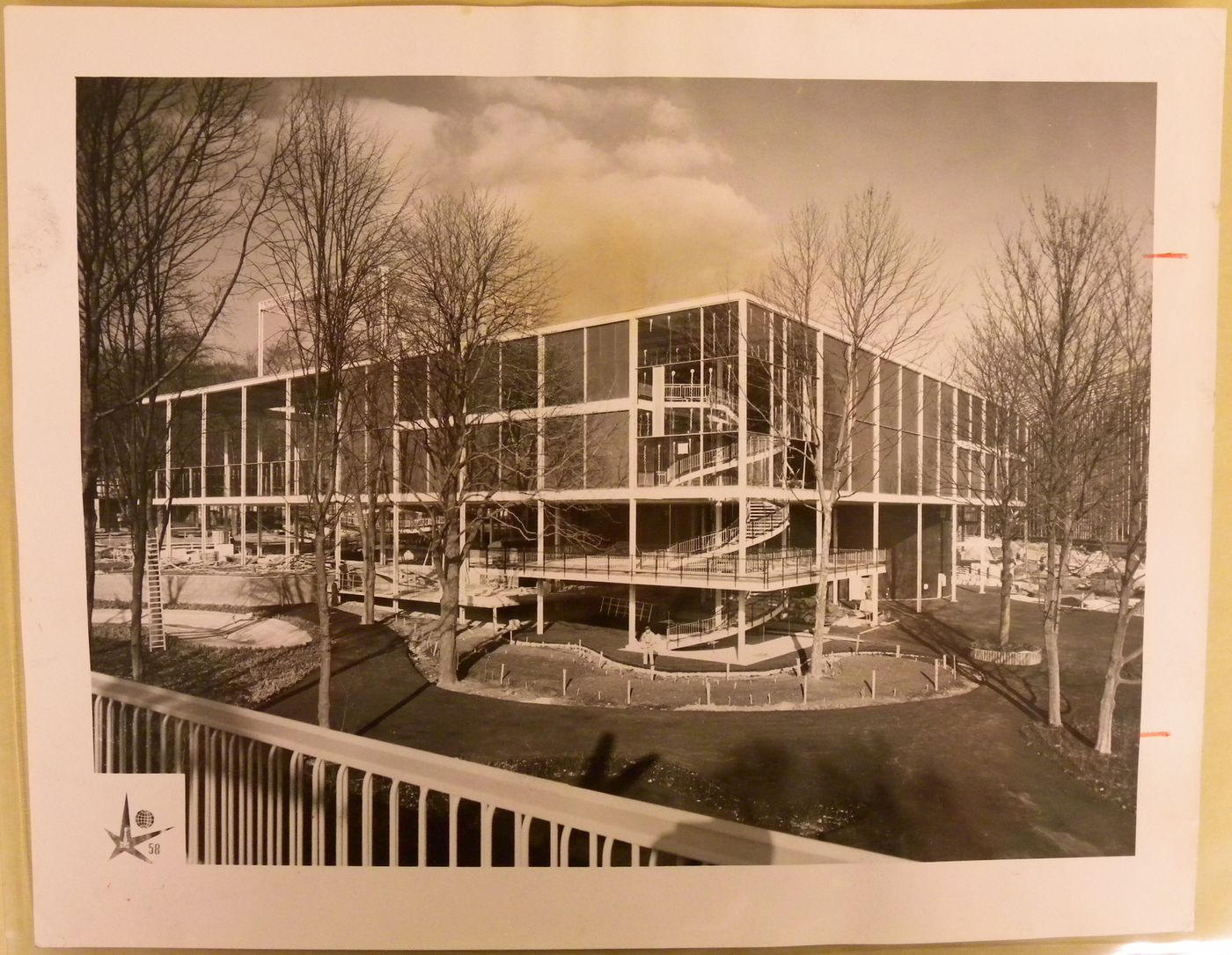 View of the Canadian Pavilion, Brussels World’s Fair, Brussels, Belgium