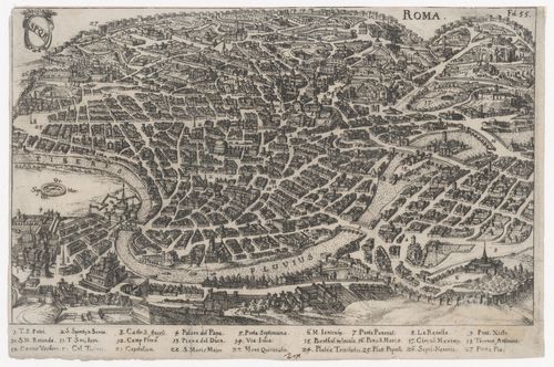 A view of modern Rome, Italy