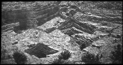 View of an archeological site near the Dead Sea, Israel