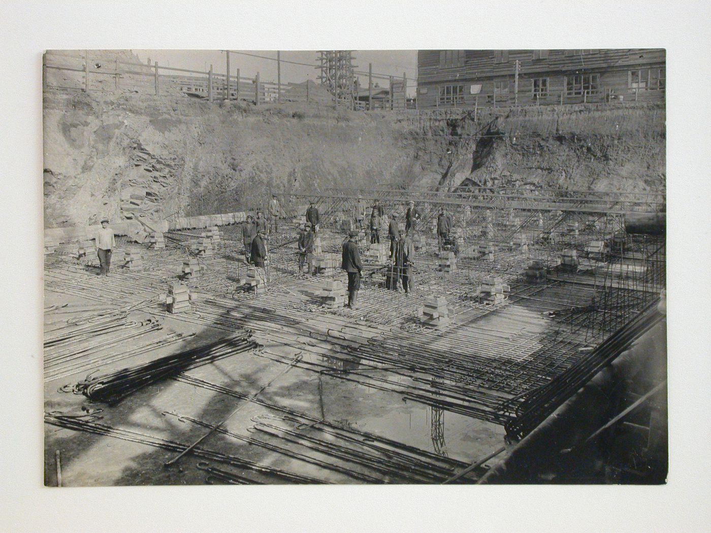 View of the Building of Industry foundation pit, Sverdlovsk, Soviet Union (now Ekaterinburg, Russia)