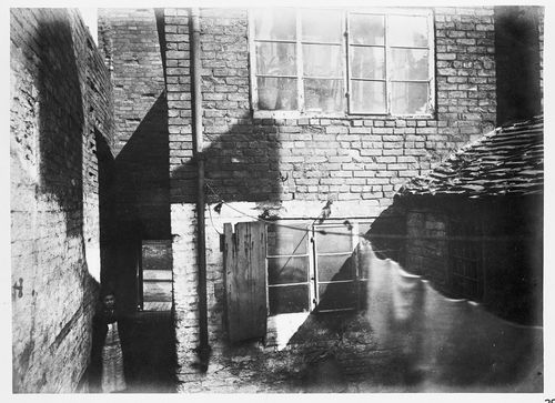 Detail of roof, walls, and window, Birmingham, England
