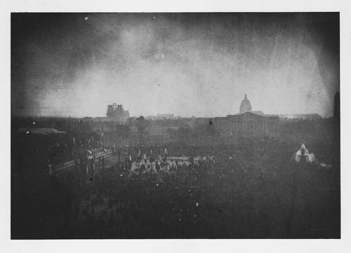 Paris, place de la Concorde, retour du Prince-Président, 1852