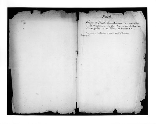 Hotel de Saint-Florentin/Manuscript