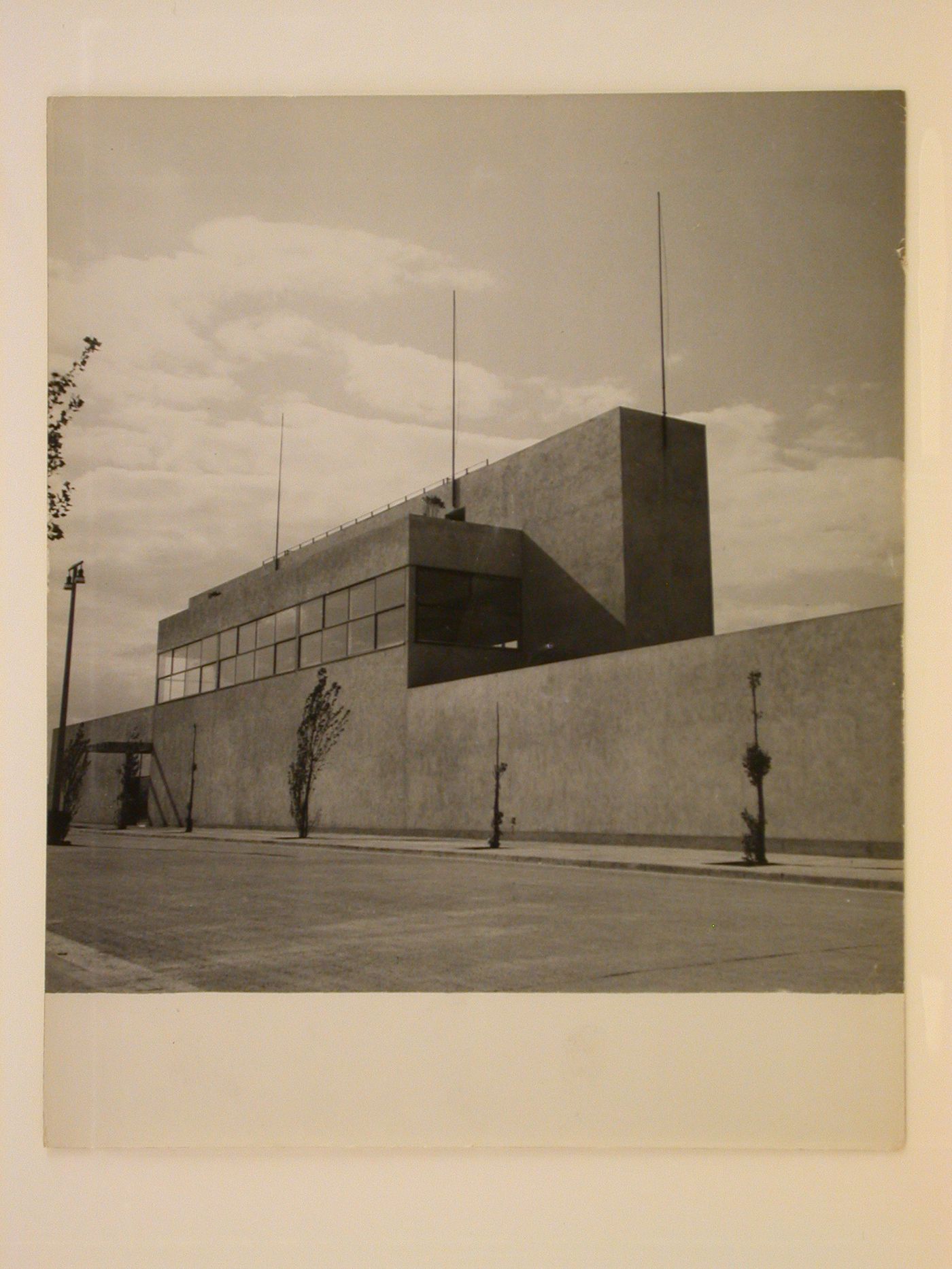 View of gymasium, Groupe scolaire Karl Marx, Villejuif, France