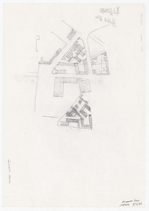 Sketch plan for Plano de Pormenor do Rossio de São Brás, Évora, Portugal