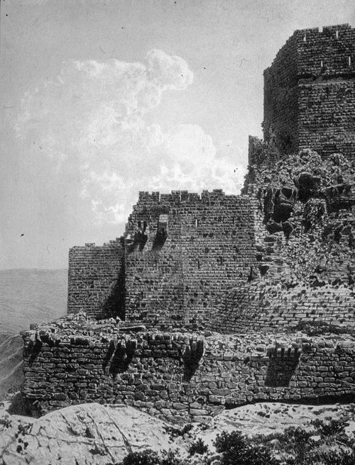 View of an archeological site near the Dead Sea, Israel