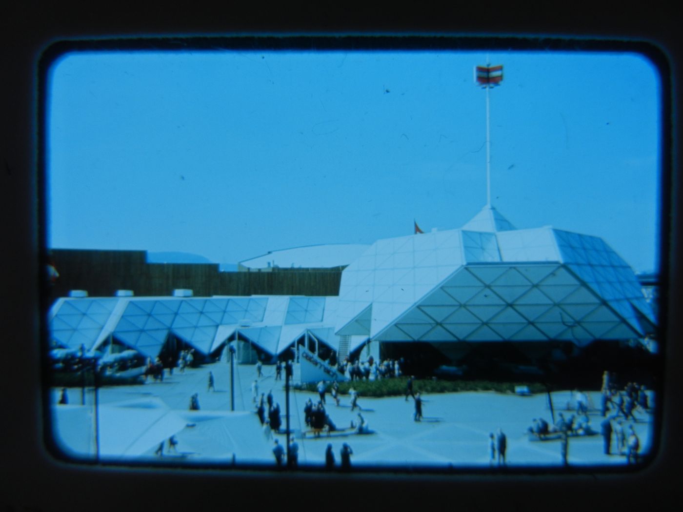 View of the Austrian Pavilion, Expo 67, Montréal, Québec