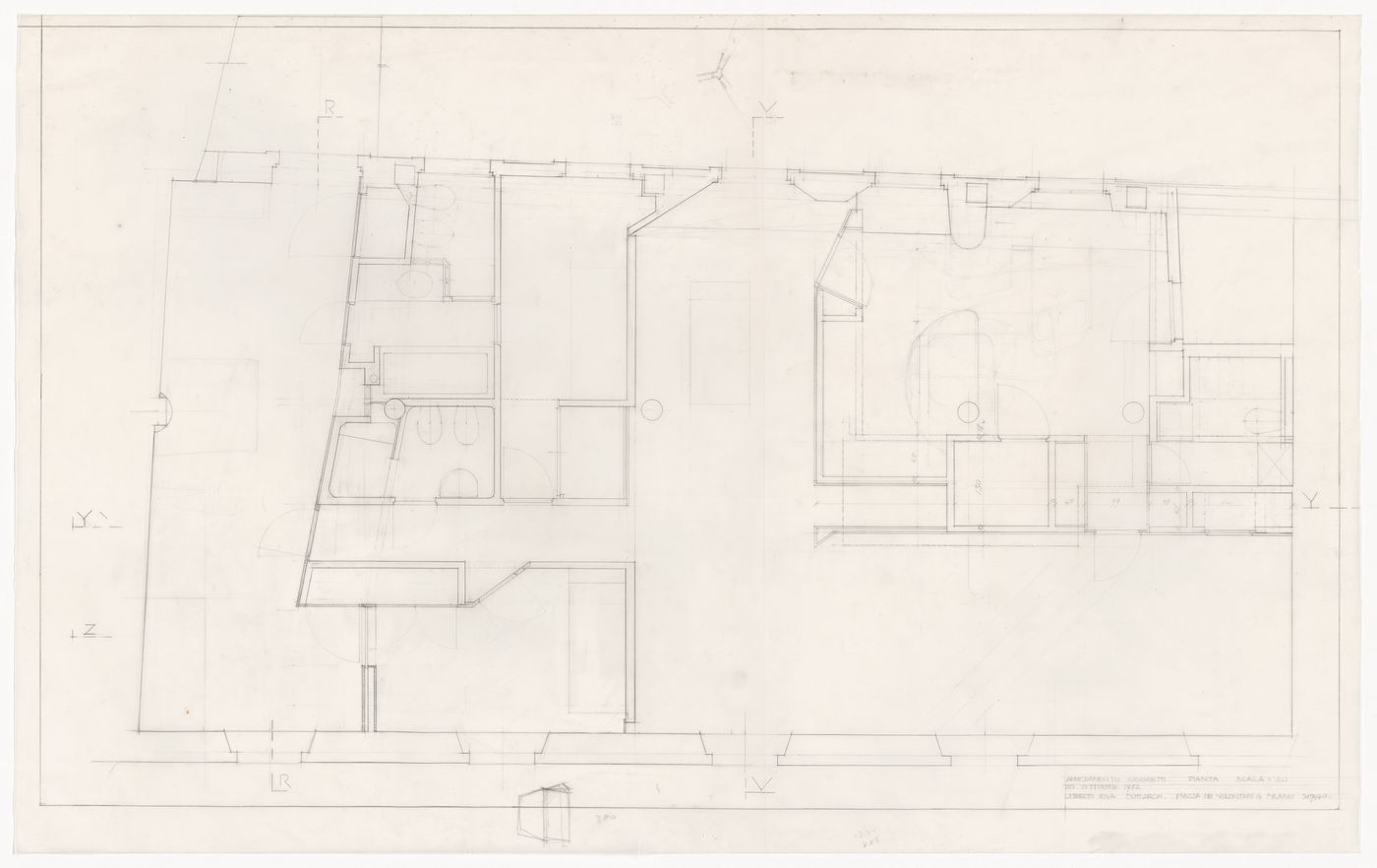 Floor plan for Appartamento Grossetti, Milan, Italy