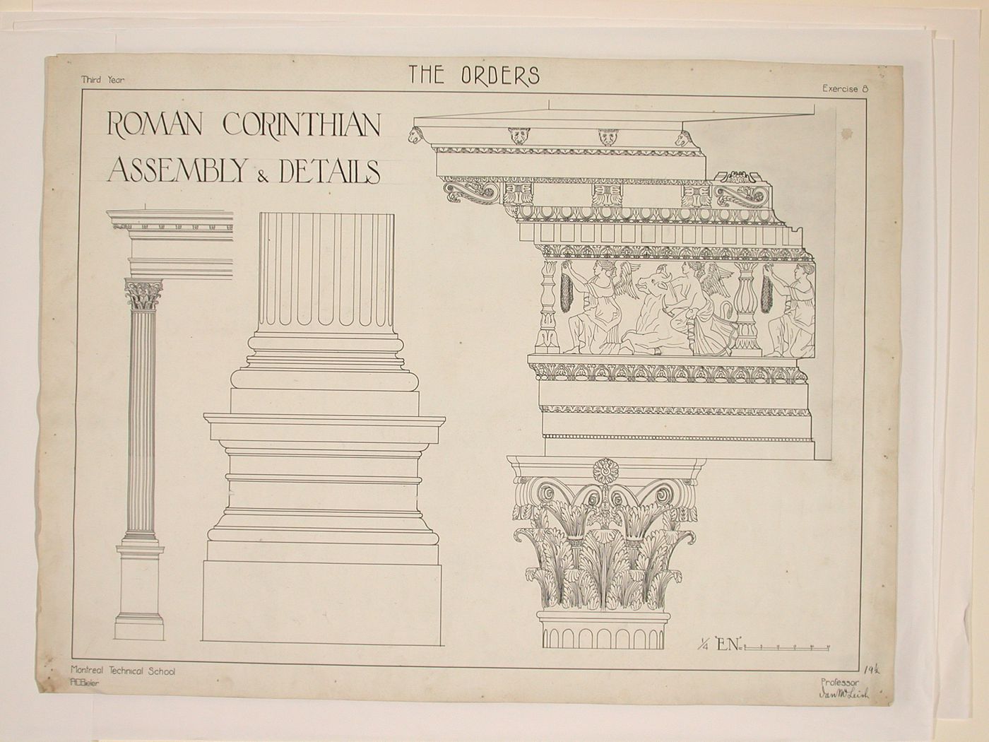 Roman Corinthian, Assembly & Details
