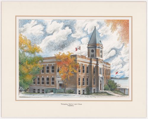 Temiskaming District Court House, Haileybury, from Court Houses in Ontario