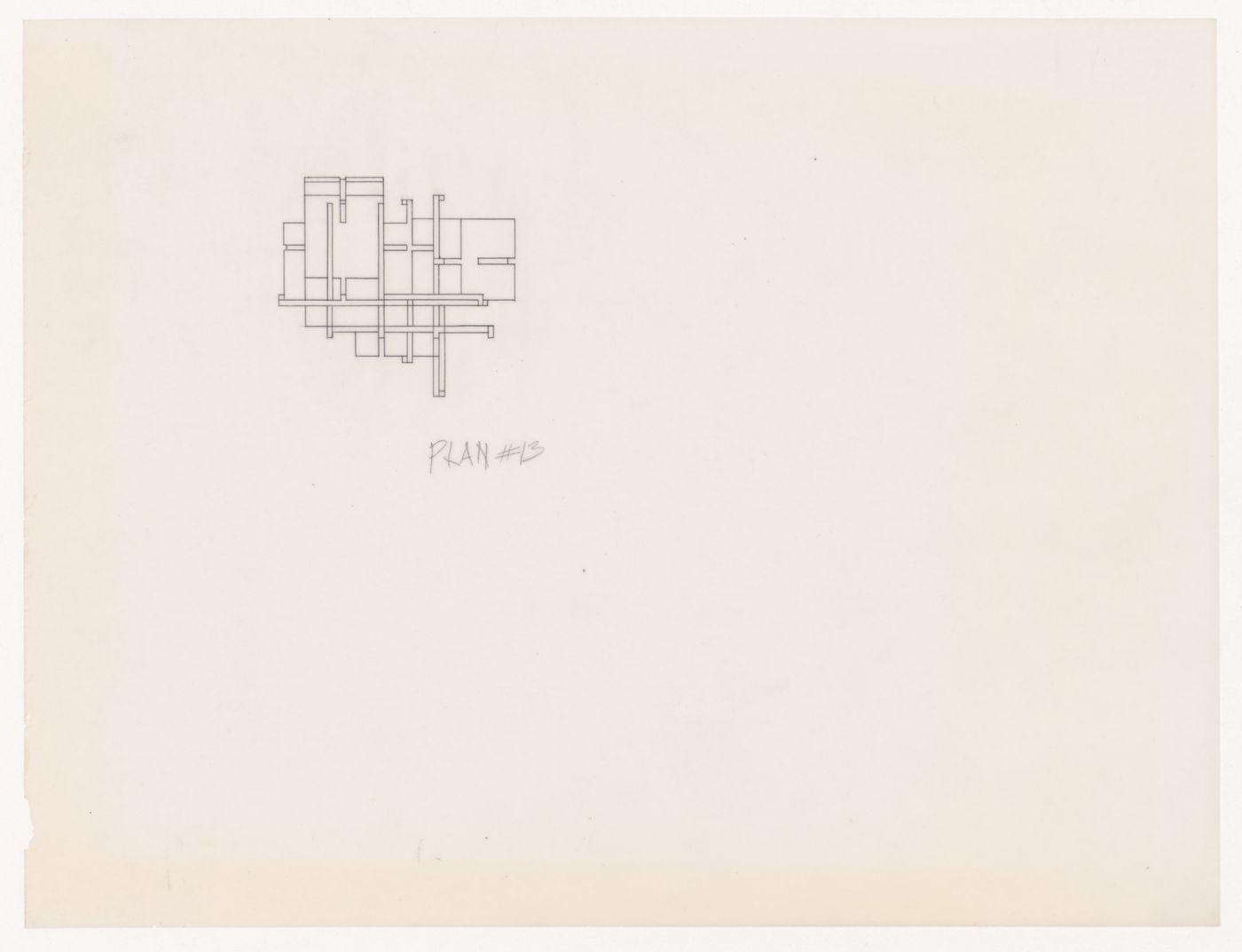 Sketch plan for House VI, Cornwall, Connecticut