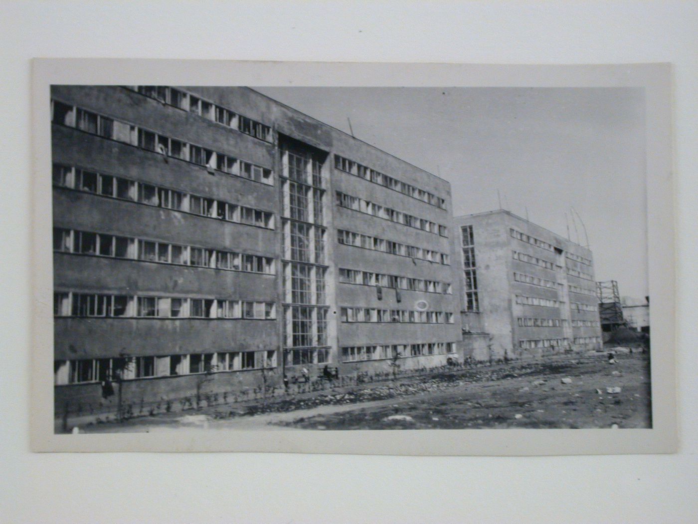 View of an unidentified apartment house