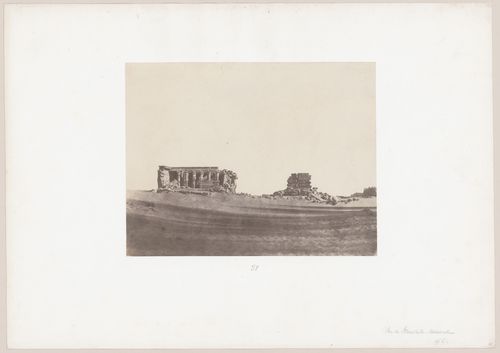 Temple of Maharraqah, view of temple in surrounding deserts, Nubia, Egypt