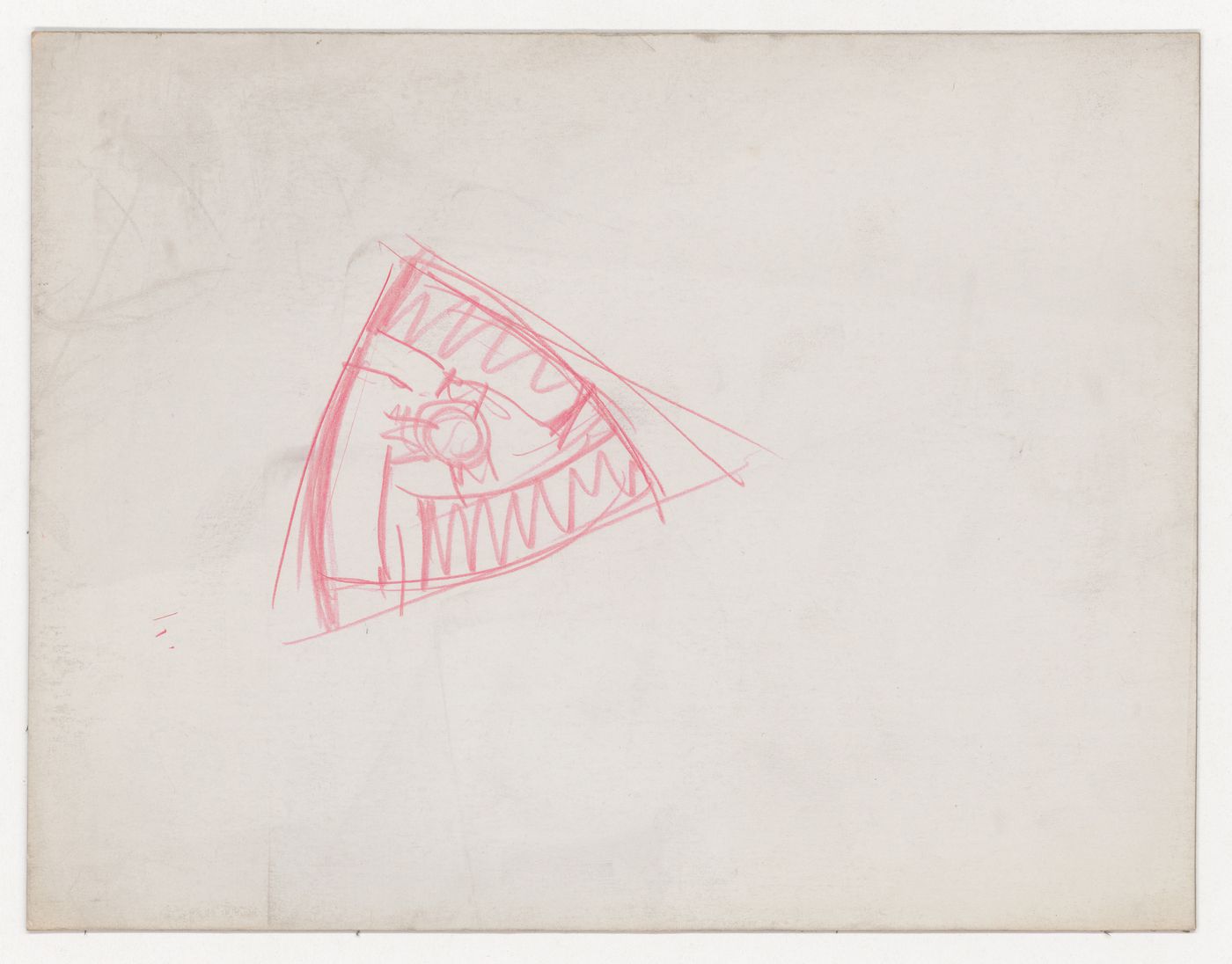 Sketch plan of the 1928-1929 design for an office building on the Friedrichstrasse, Berlin
