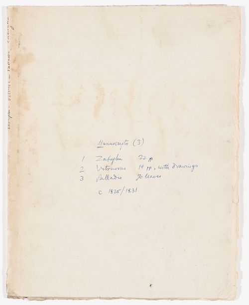 Quarto of a French translation of the third book of Palladio