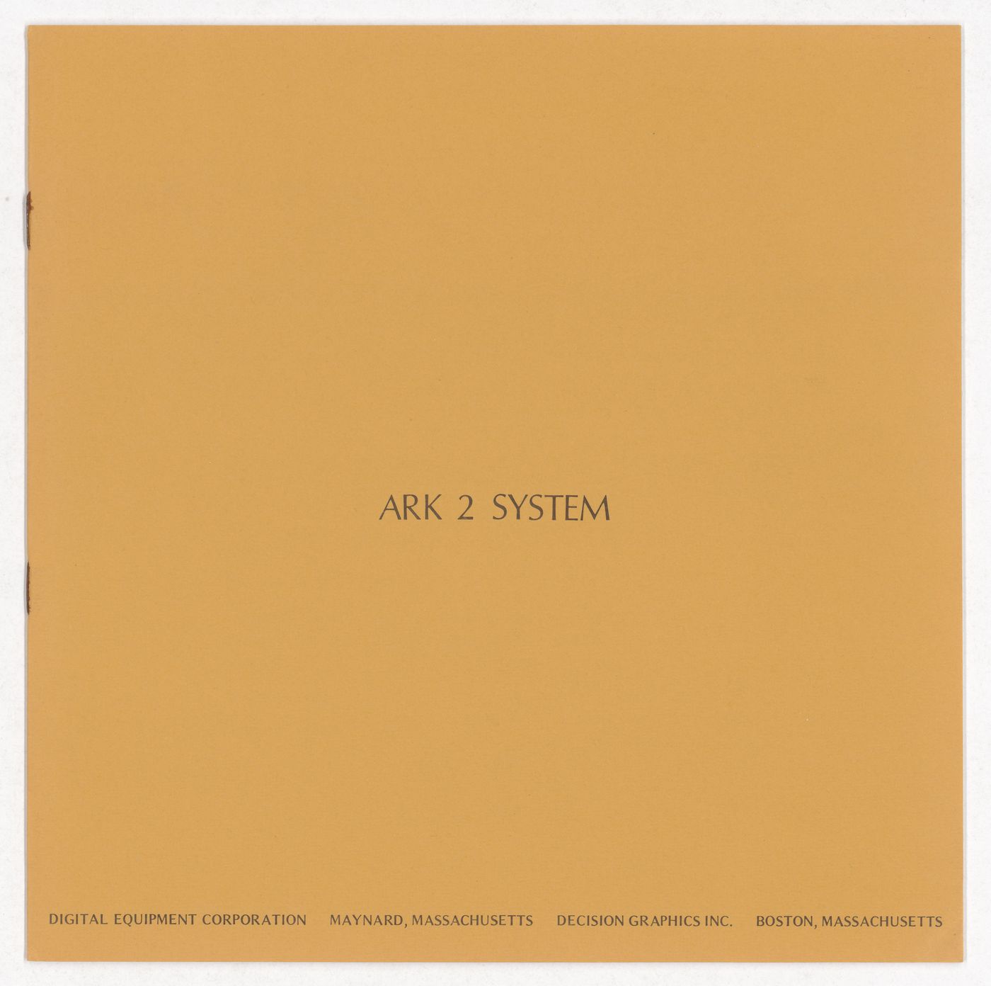 Brochure of ARK 2 system