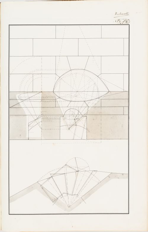 Geometry exercise, possibly for constructing an arch
