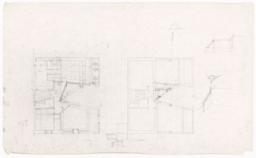 Floor plans and sketches for Casa Miggiano, Otranto, Italy