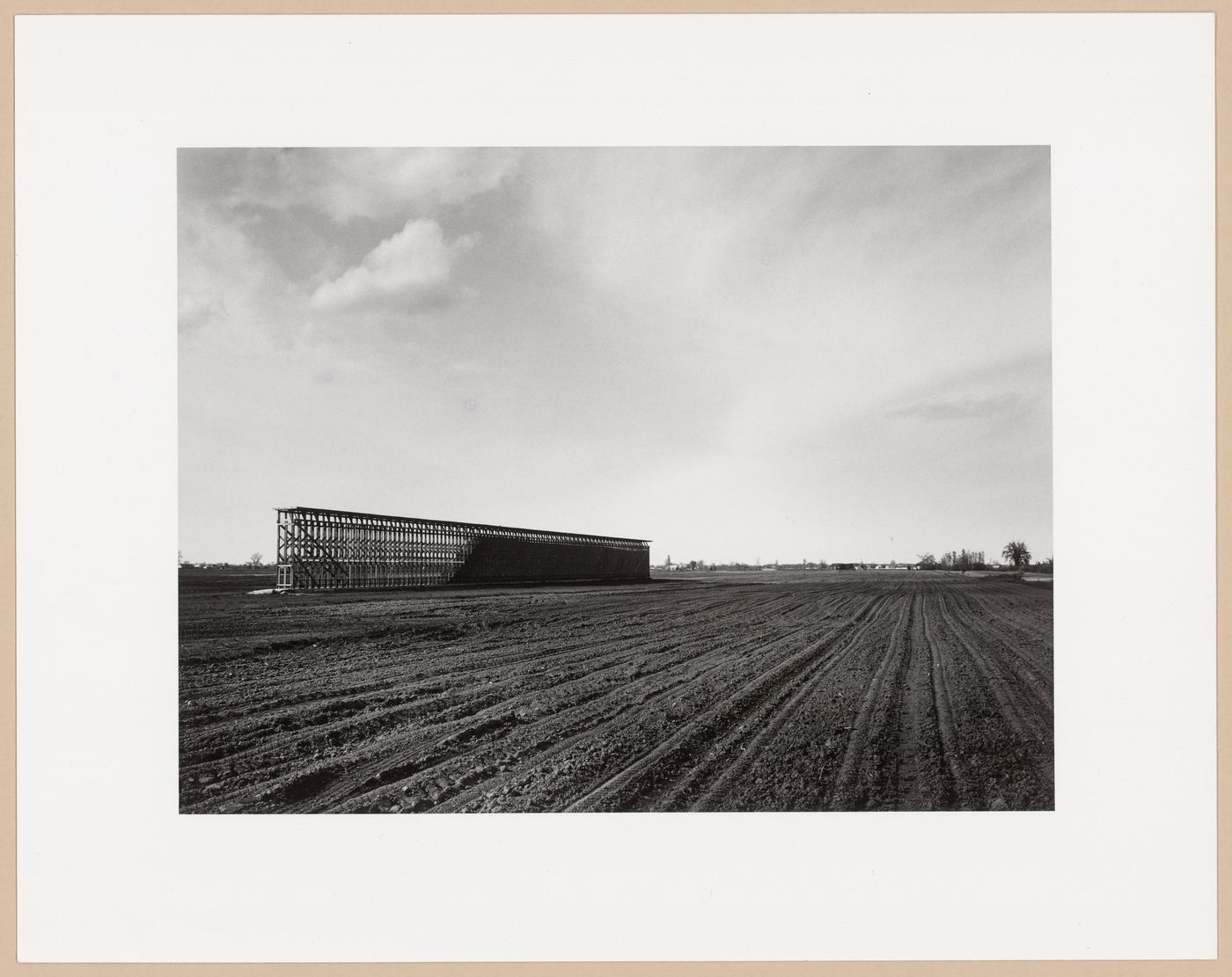 Corn storage and drying crib, Hwy. 132 E., Québec, from the series The Forms of Canadian Industrial Architecture