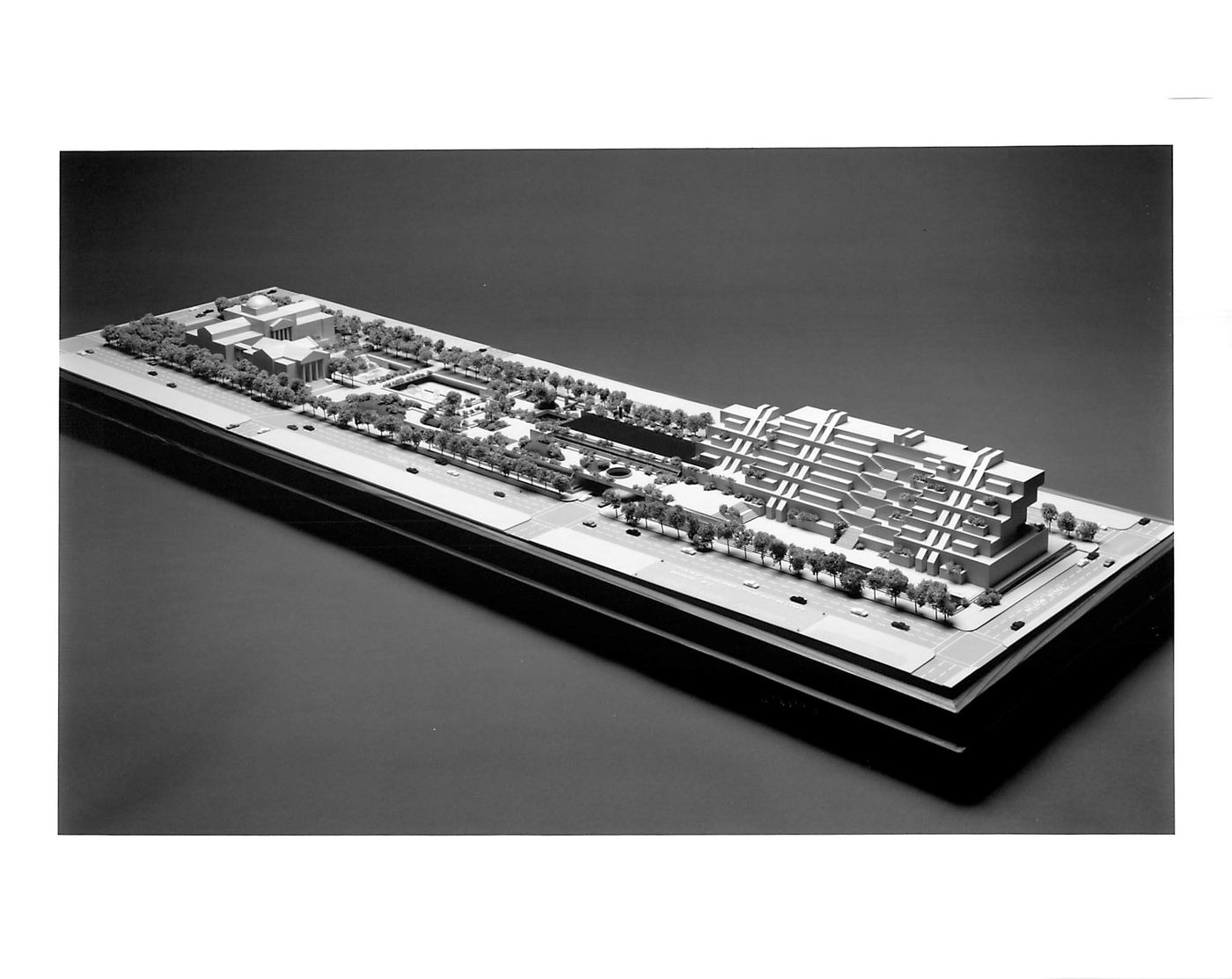 Presentation model, original concept, Three Block Project, Vancouver, British Columbia