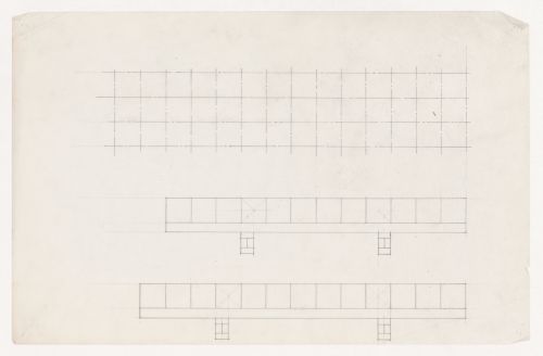 Ruled grid and plans for Illinois Institute of Technology, possibly for an engineering building