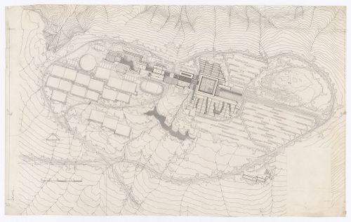 Topographical plan for Simon Fraser University, Burnaby, British Columbia