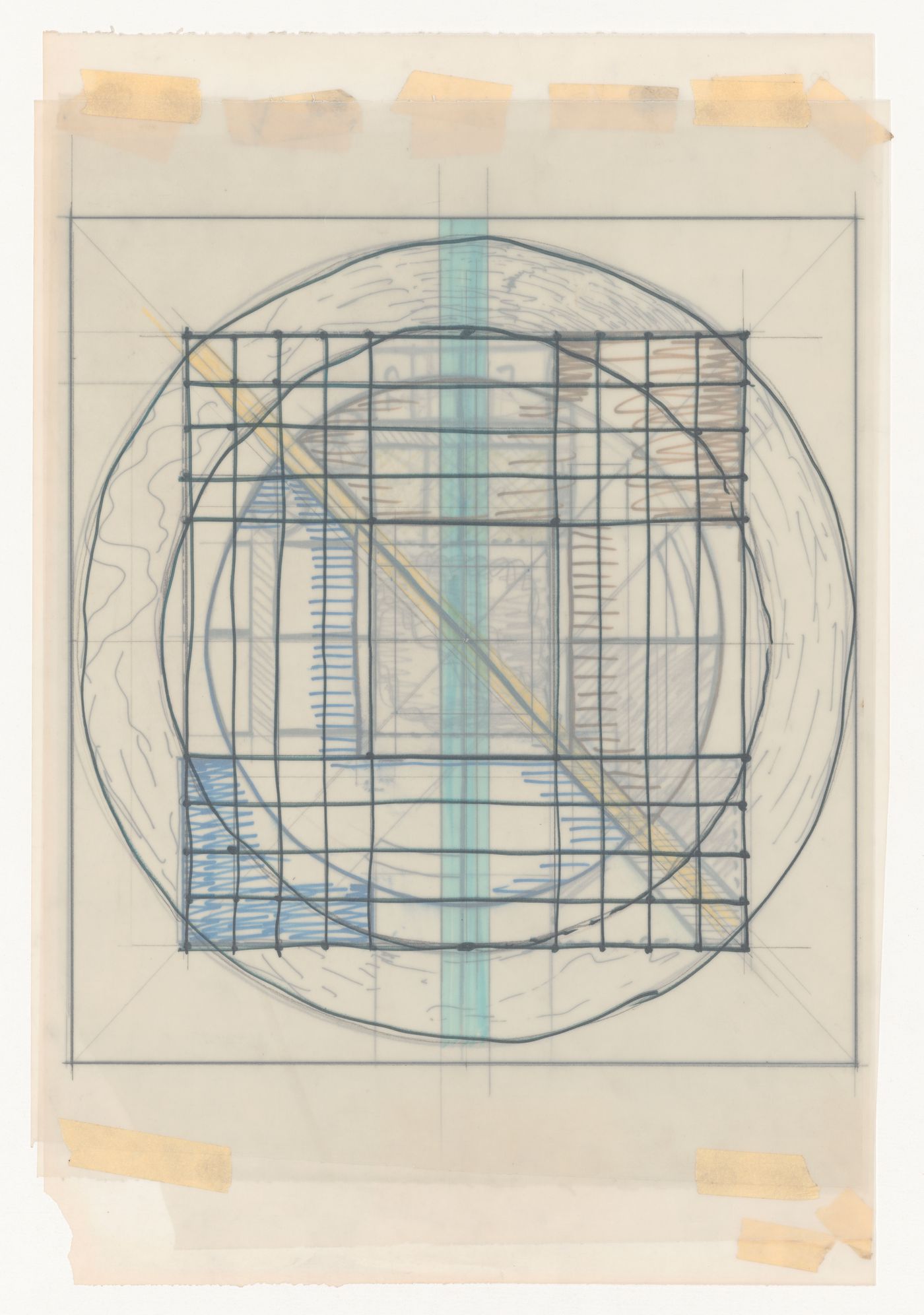 Collaged plan for Riqualificazione cava di San Carlo [Redevelopment San Carlo quarry], San Vincenzo, Livorno, Italy