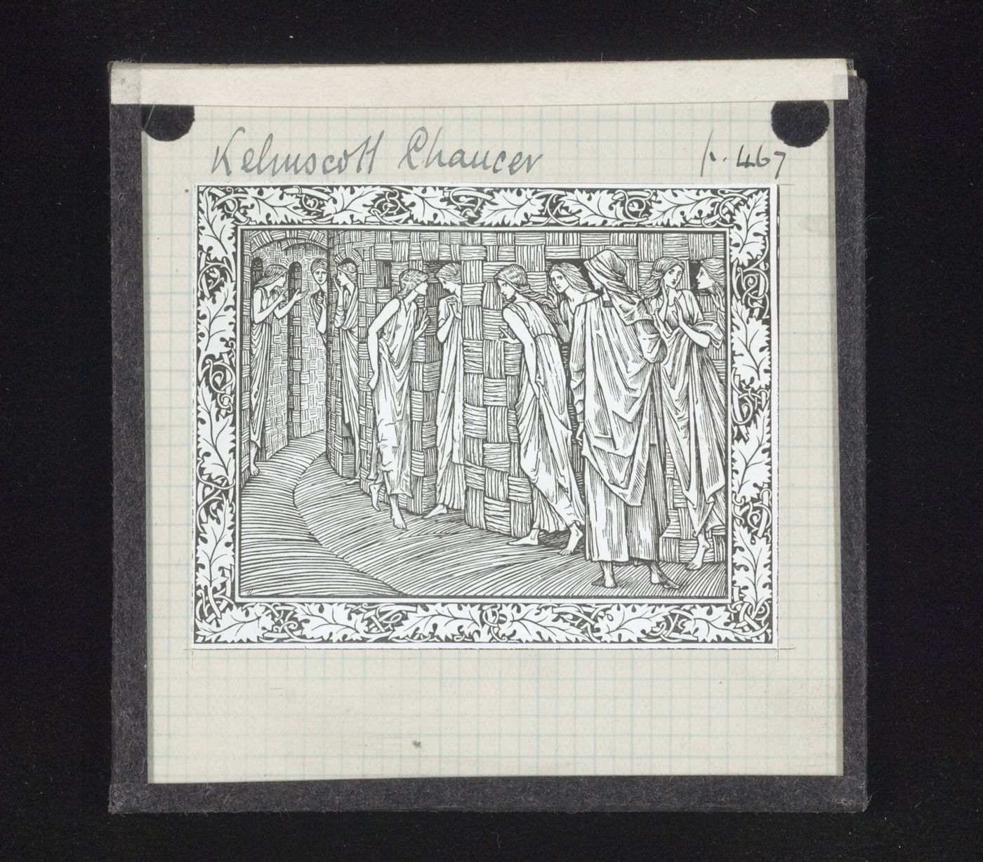 View of illustration in 'The Works of Geoffrey Chaucer'