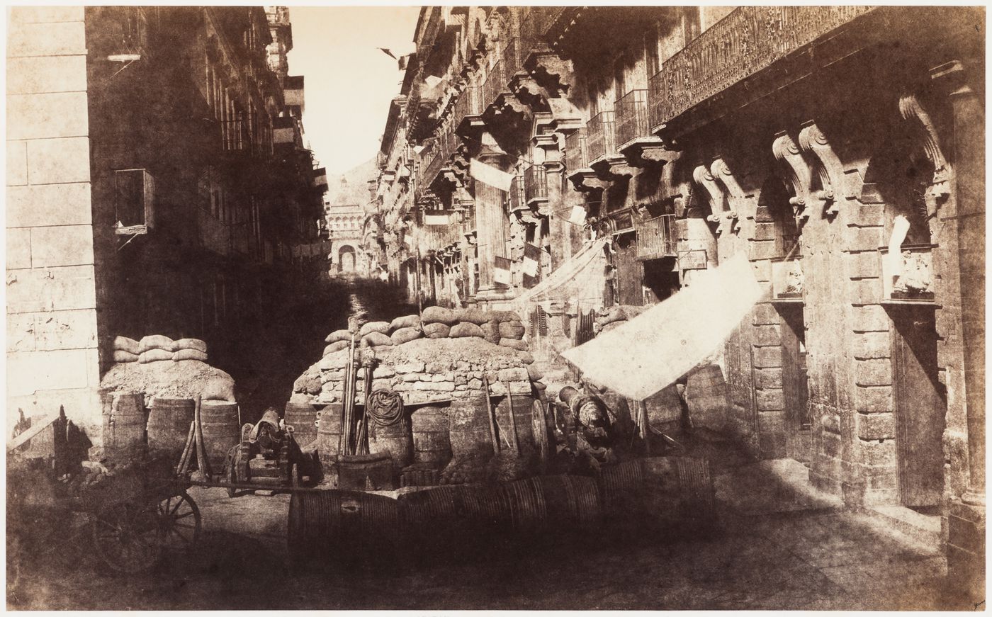Rue de Tolède à Palerme, Barricade du Général Turr