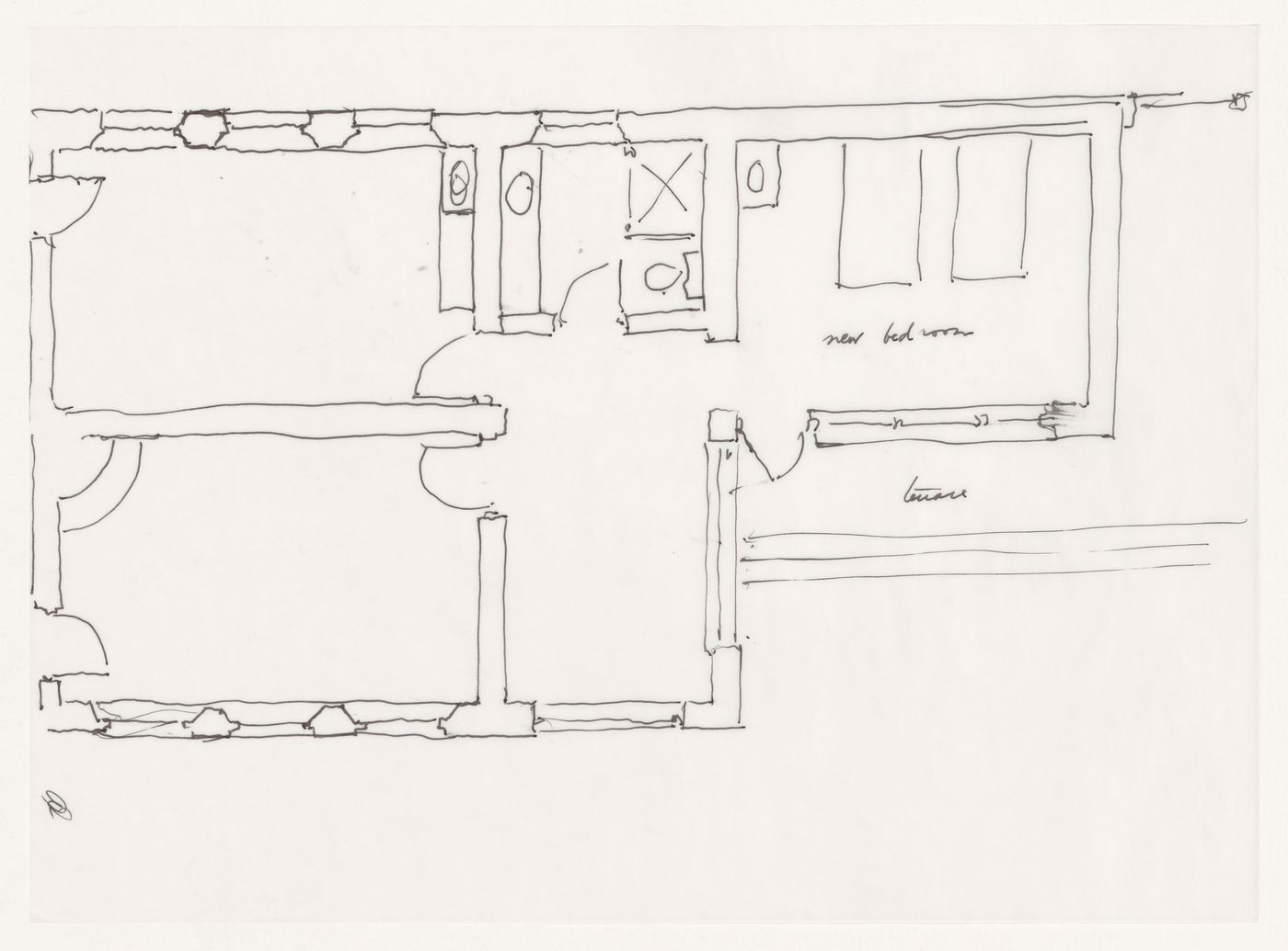 Sketch plan for Shirley MacLaine House, De Baca County, New Mexico