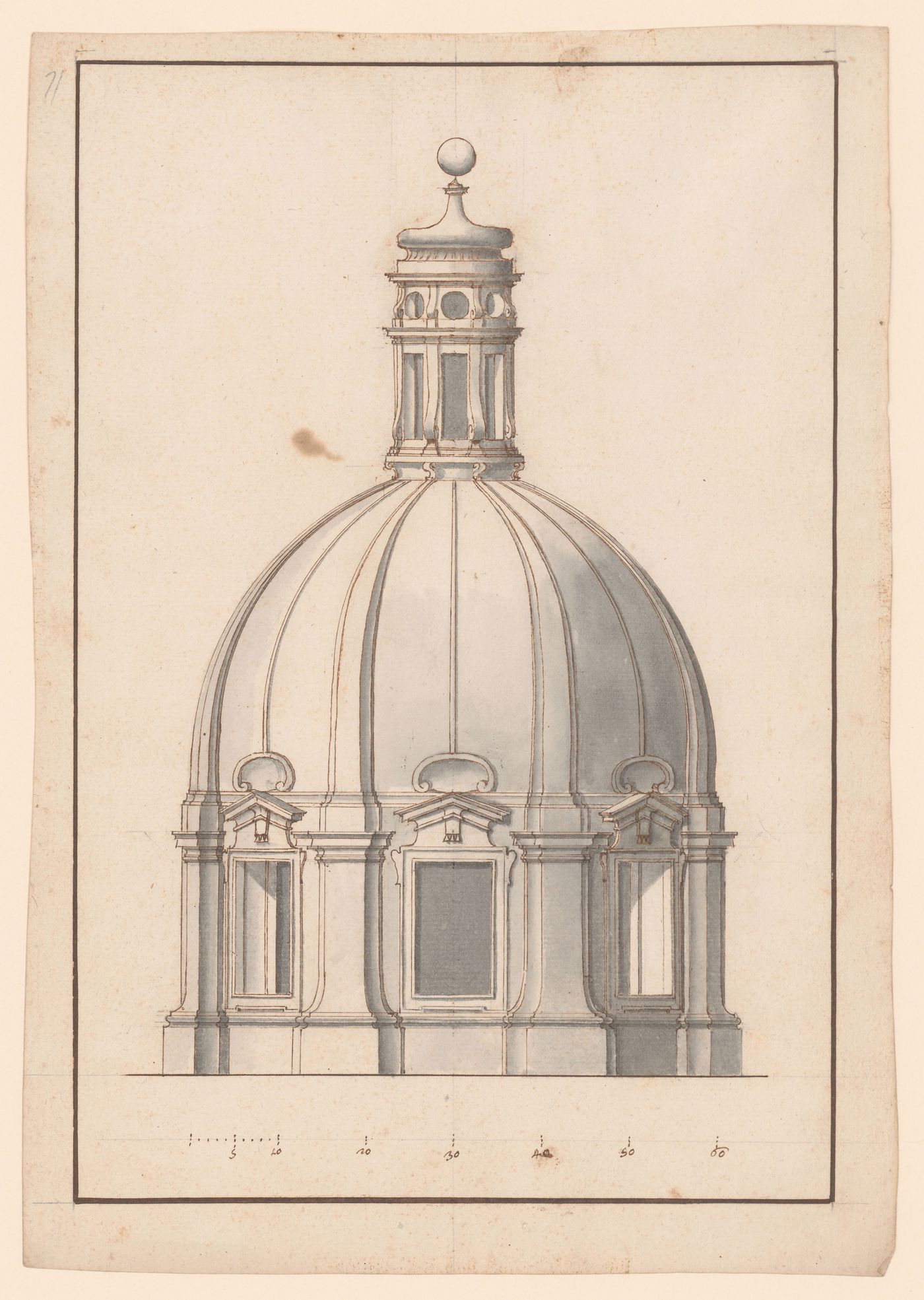 Elevation for a cupola