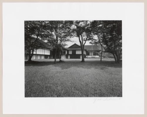View of the New Palace (also known as the New Goten), the Music Room, the Middle Shoin and the Old Shoin, Katsura Rikyu (also known as Katsura Imperial Villa), Kyoto, Japan