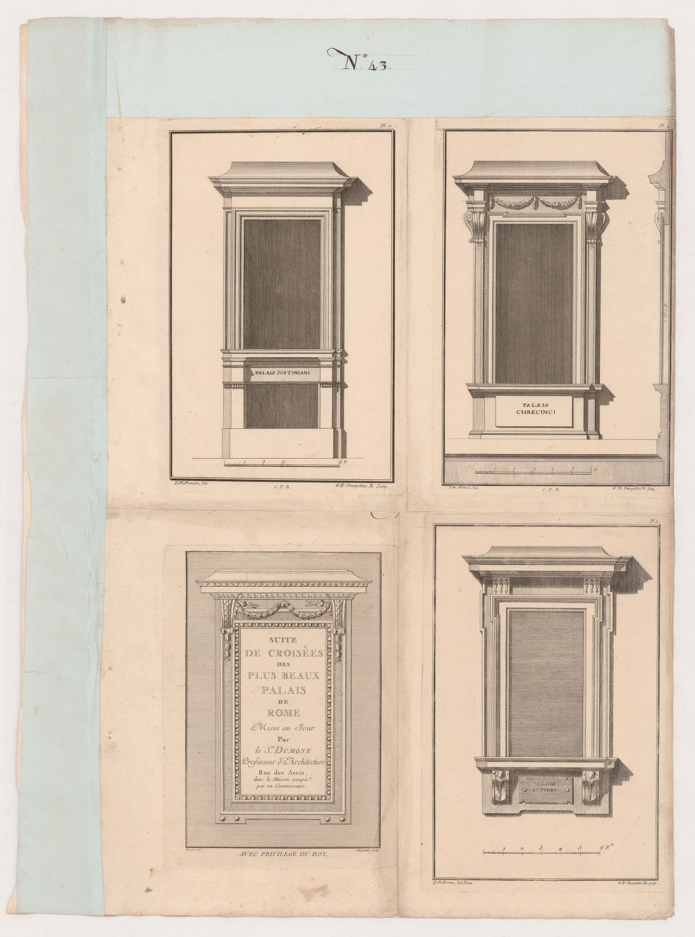 Croisées des plus beaux palais de Rome