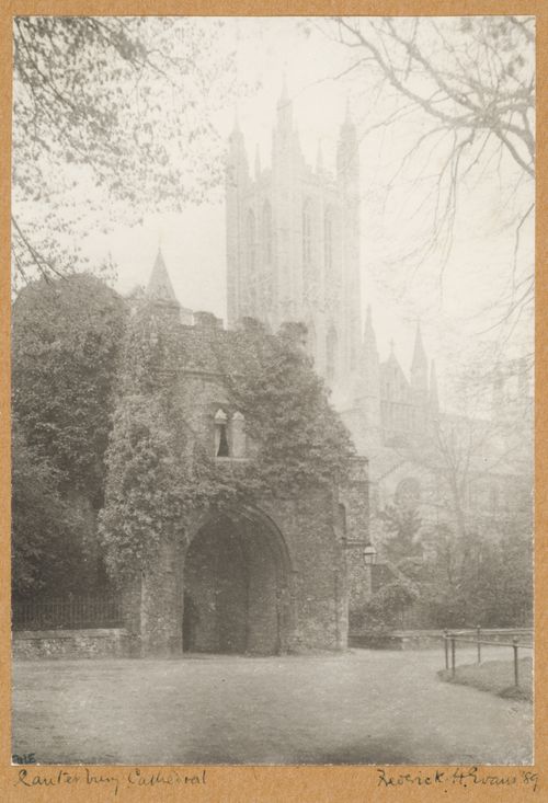View of Canterbury Cathedral from the Deanery, Canterbury, England